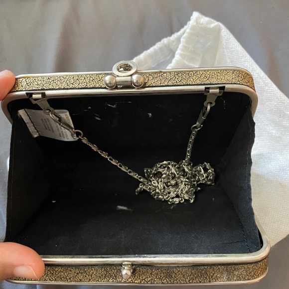 Multicolor metallic evening bag/clutch with silver hardware - Picture 5 of 7